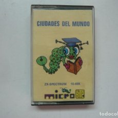 Videojuegos y Consolas: CIUDADES DEL MUNDO - MICROBYTE / JEWELL CASE / SINCLAIR ZX SPECTRUM / RETRO VINTAGE / CASSETTE. Lote 296633503