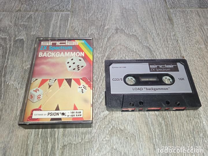 Videojuegos y consolas: Juego SPECTRUm SINCLAIR backgammon - Foto 1