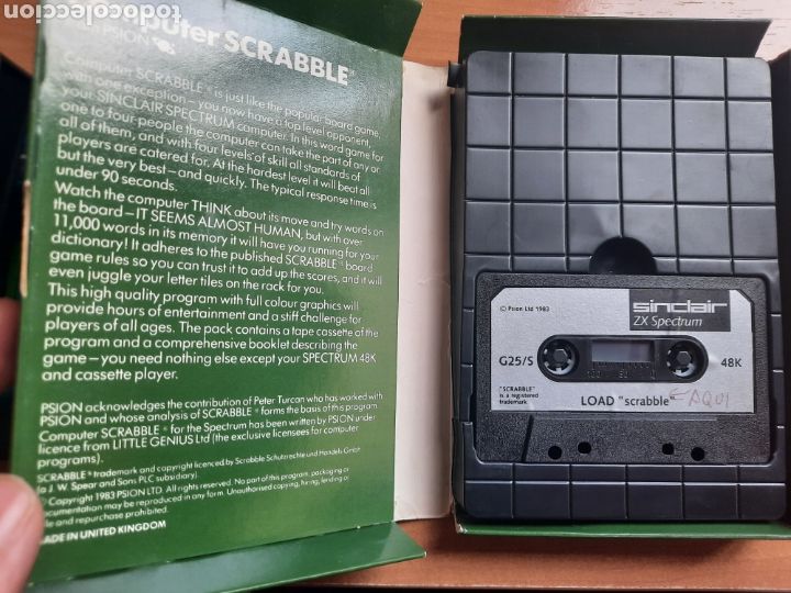Videojuegos y consolas: SCRABBLE-ZX SPECTRUM - Foto 2