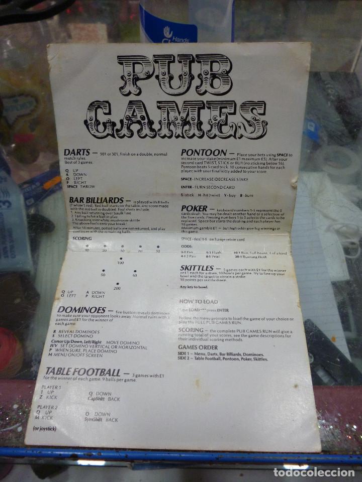 Videojuegos y consolas: JUEGO DE SPECTRUM PUB GAMES - Foto 7