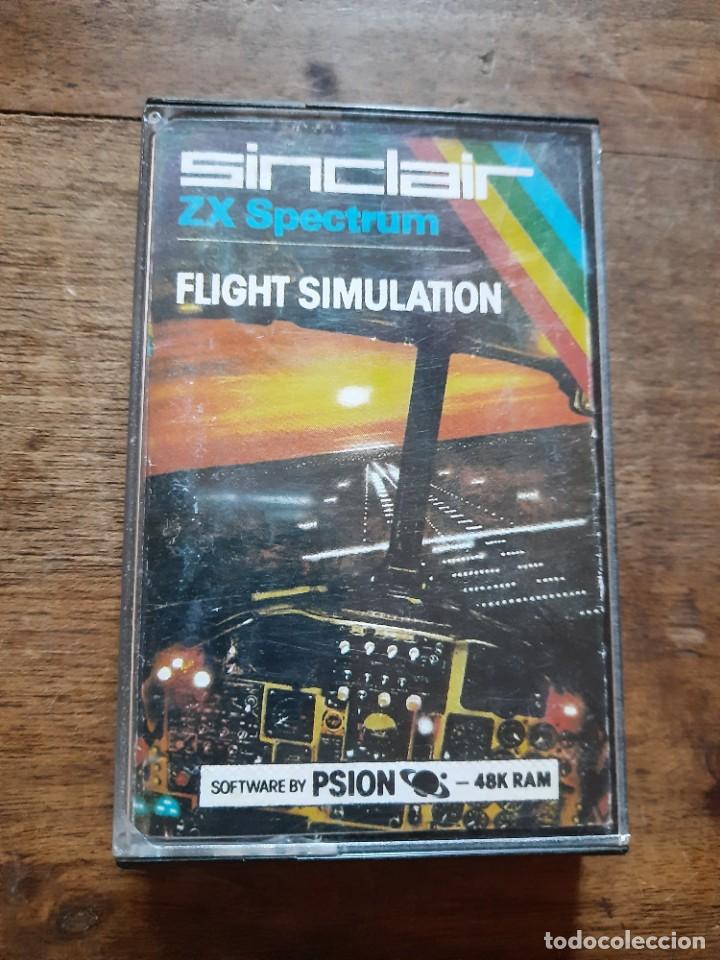 Videojuegos y consolas: Video juego cinta spectrum Flight simulation - Foto 1