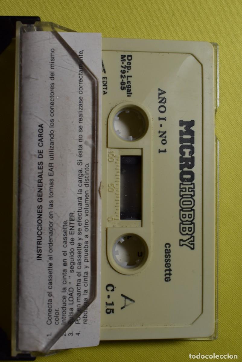 Videojuegos y consolas: Cassette Spectrum. Sinclair. Microhobby. Programas. A&ntilde;o 1. N.&ordm; 1 - Foto 2