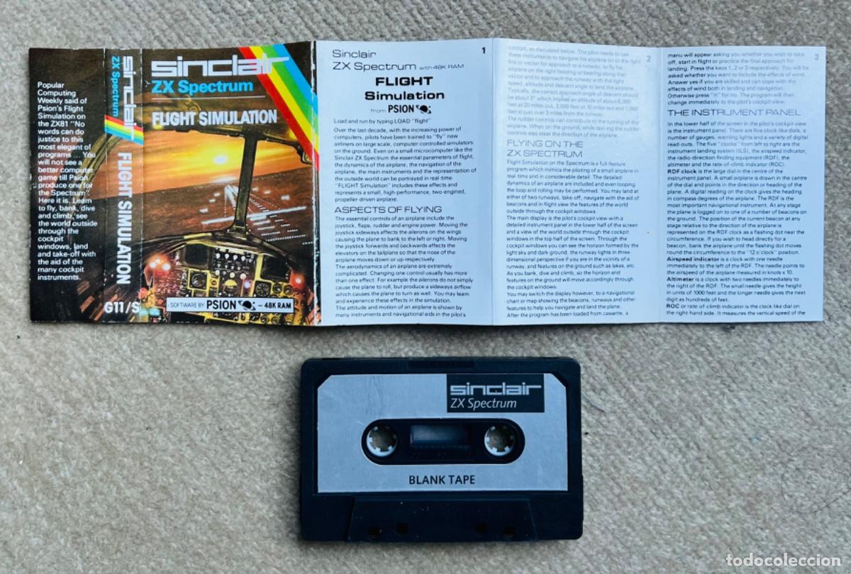 Videojuegos y consolas: Juego Flight Simulation - Sinclair - Zx Spectrum - Foto 2