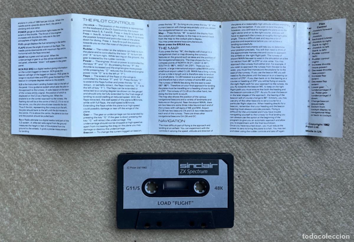 Videojuegos y consolas: Juego Flight Simulation - Sinclair - Zx Spectrum - Foto 3