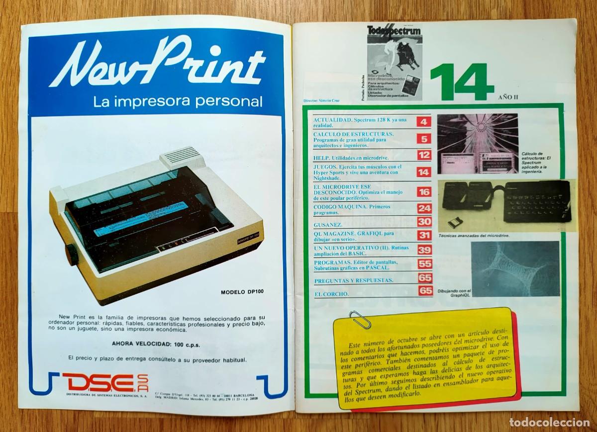Videojuegos y consolas: TODOSPECTRUM NUMERO 12. 1985. - Foto 2