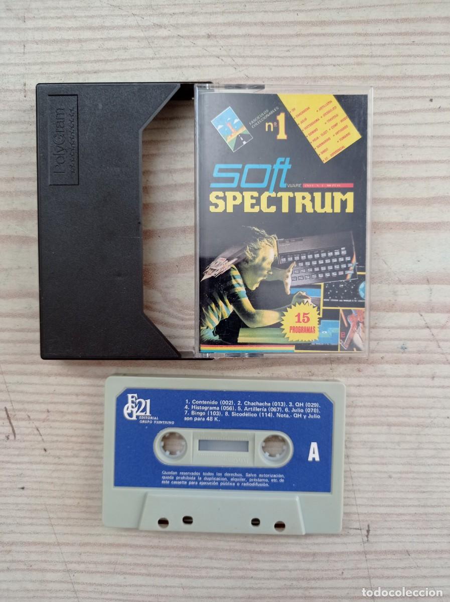 Videojuegos y consolas: Juego Spectrum - 15 Programas - Software Spectrum A&ntilde;o I N&ordm; 1 - Cassette - Foto 1