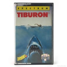 Videojuegos y Consolas: TIBURON ERBE ESPAÑA SCREEN 7 AÑO 1989 DEPREDADOR PLAYA JAWS JUEGO PARA SINCLAIR ZX SPECTRUM CASSETTE