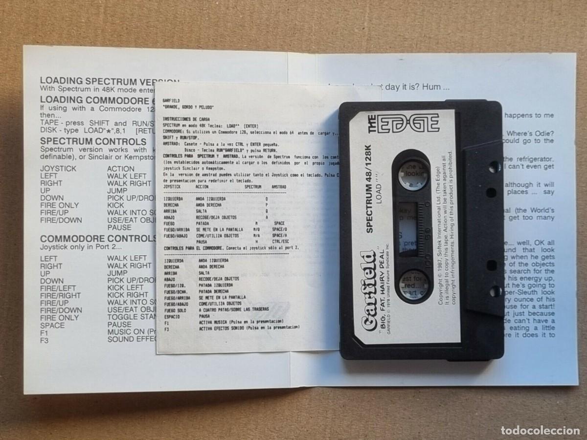 Videojuegos y consolas: Garfield - Juego Spectrum Sinclair. 1987 - Foto 3