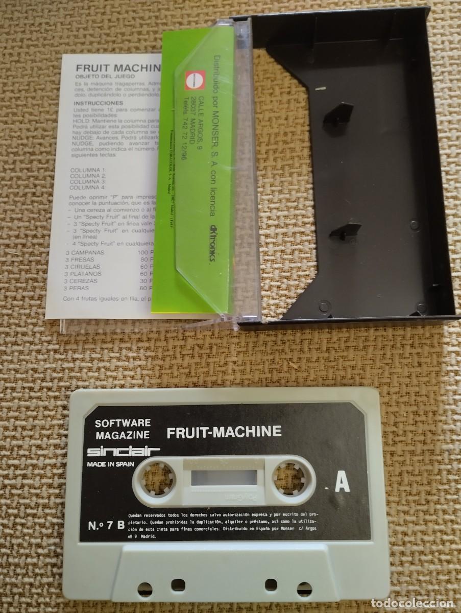 Videojuegos y consolas: Juego Spectrum Software Magazine Fruit Machine - Foto 2