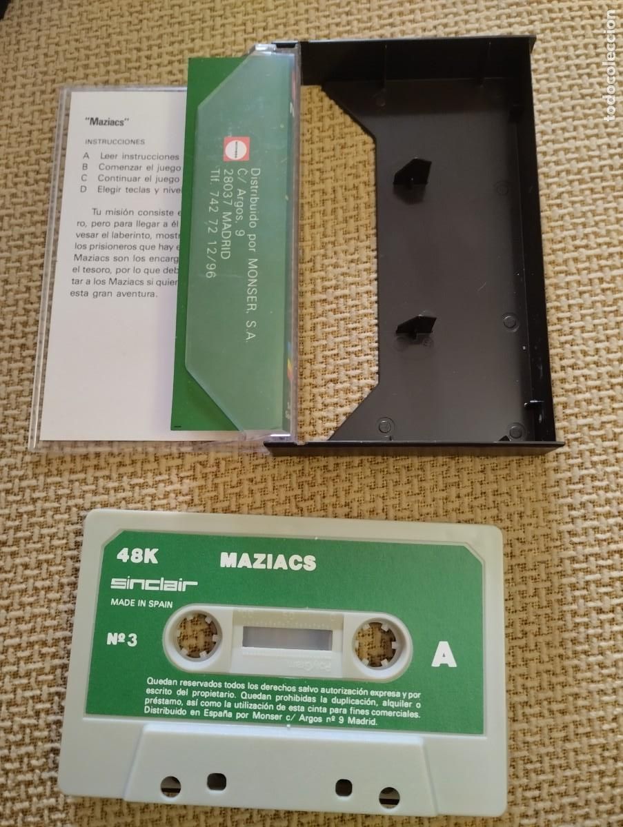 Videojuegos y consolas: Juego 48K Maziacs - Foto 2
