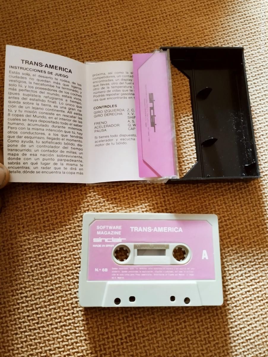 Videojuegos y consolas: Juego Software Magazine Sinclair Trans Am&eacute;rica - Foto 2