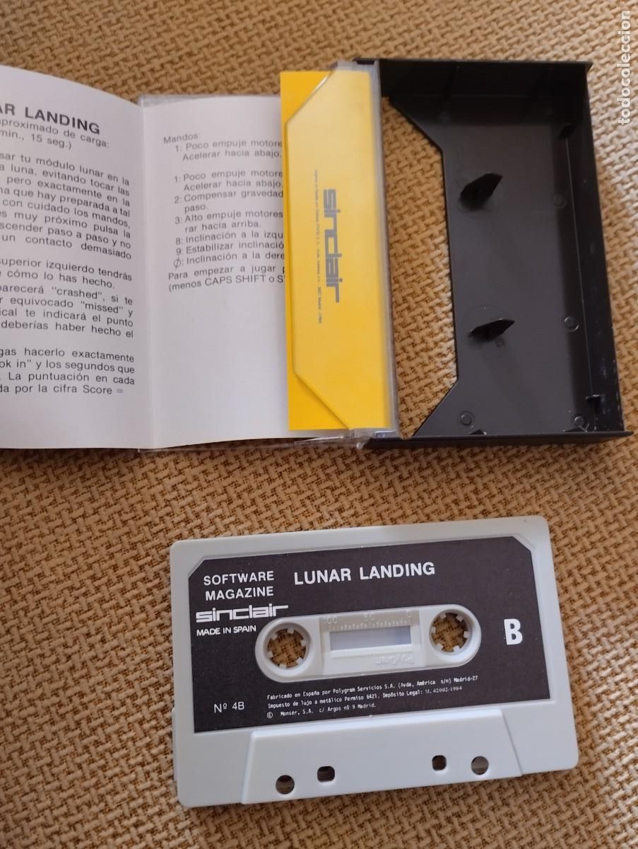 Videojuegos y consolas: Juego Software Magazine Sinclair Lunar Landing - Foto 2