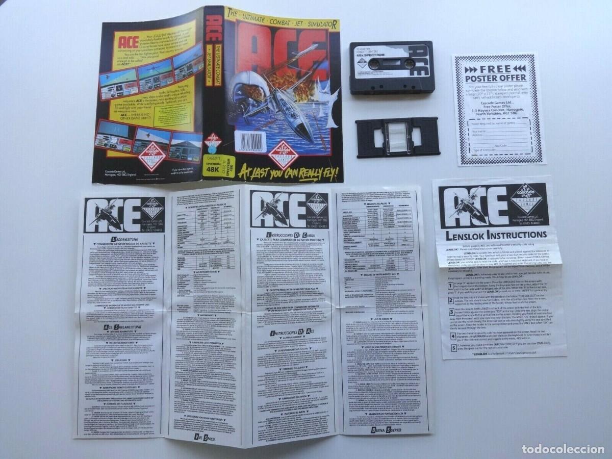 Videojuegos y consolas: ACE THE ULTIMATE COMBAT SIMULATOR ESTUCHE SPECTRUM - Foto 7