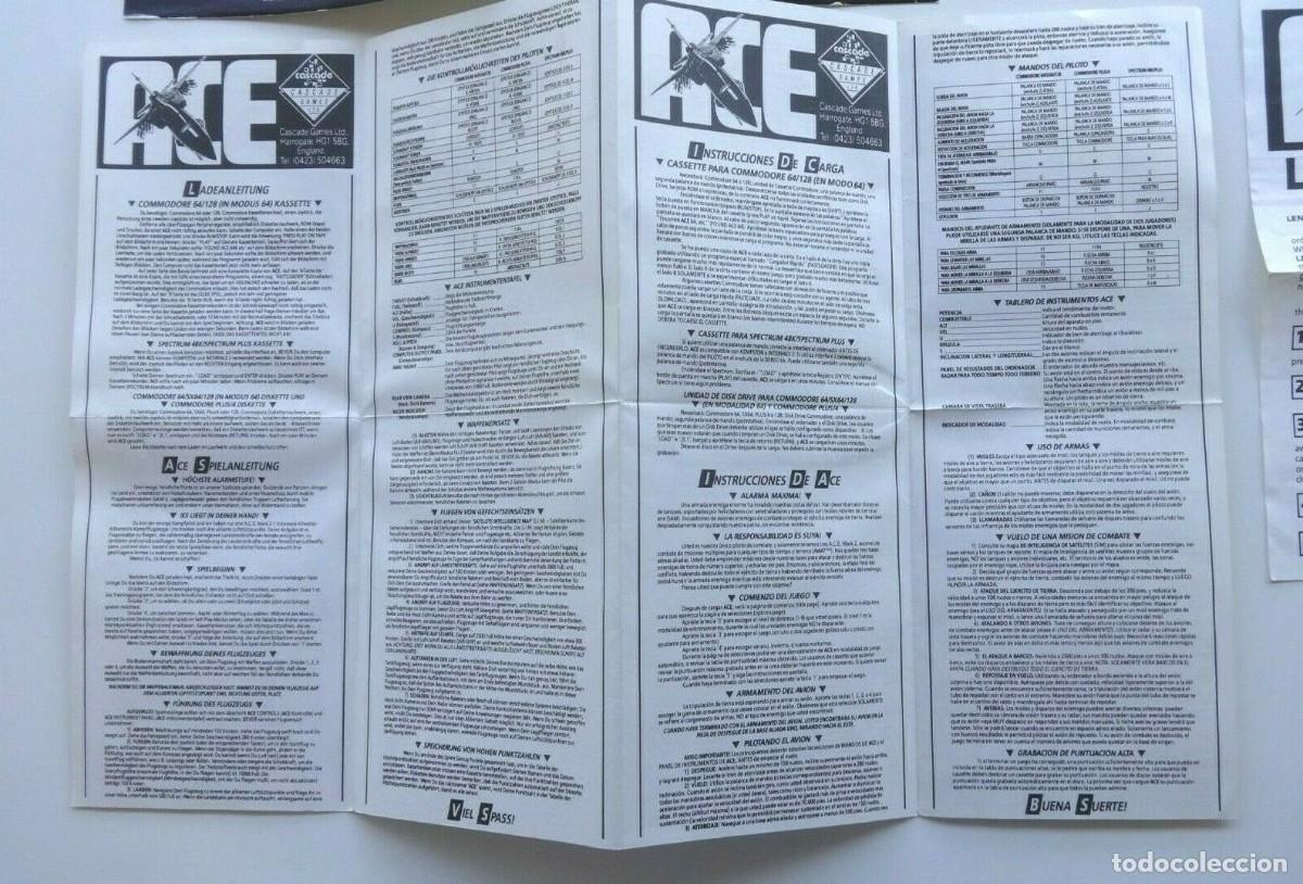 Videojuegos y consolas: ACE THE ULTIMATE COMBAT SIMULATOR ESTUCHE SPECTRUM - Foto 8