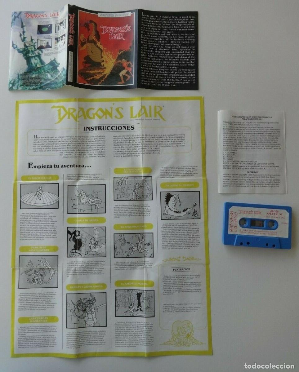 Videojuegos y consolas: DRAGONS LAIR SPECTRUM DRAGONS LAIR - Foto 3