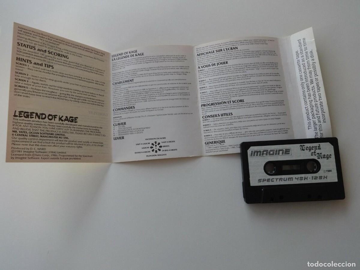 Videojuegos y consolas: LEGEND OF KAGE SPECTRUM - Foto 4