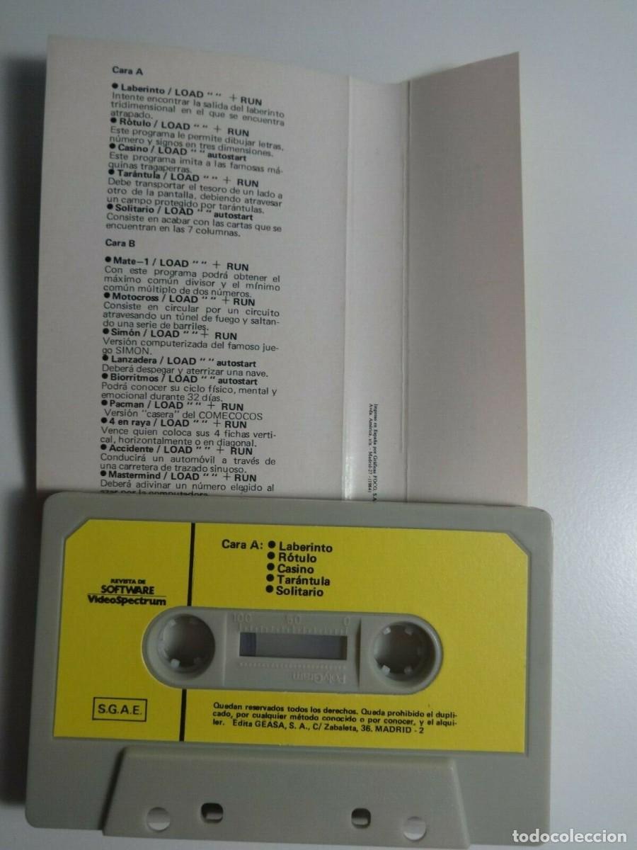 Videojuegos y consolas: REVISTA DE SOFTWARE VIDEOSPECTRUM SPECTRUM - Foto 3