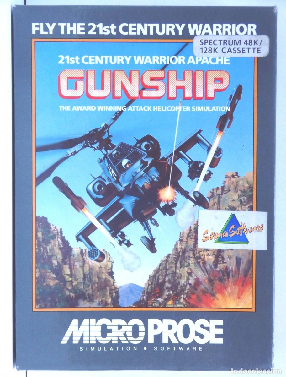 Videojuegos y consolas: GUNSHIP - MICRO PROSE SIMULATION SOFTWARE - SPECTRUM - Foto 1