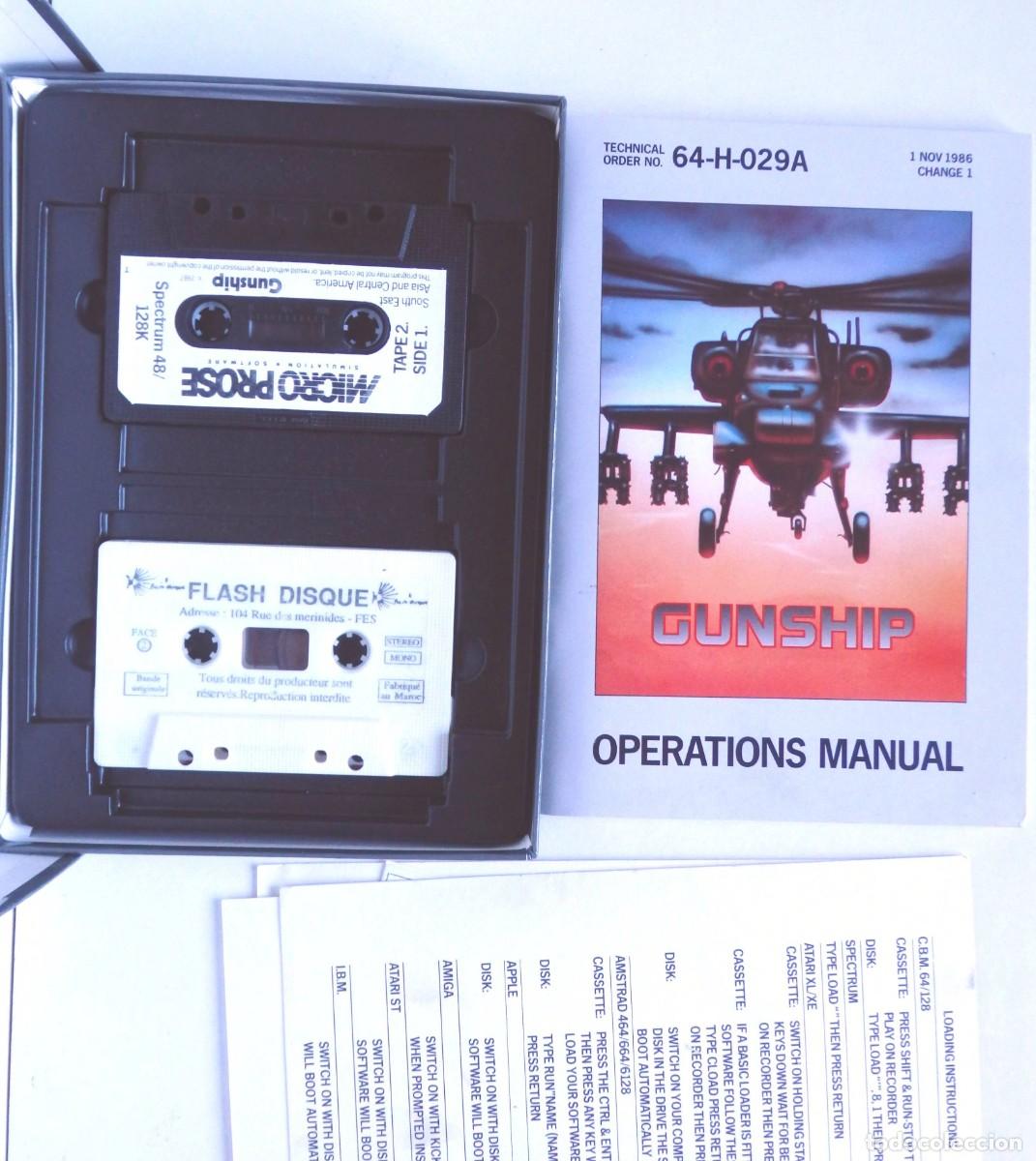 Videojuegos y consolas: GUNSHIP - MICRO PROSE SIMULATION SOFTWARE - SPECTRUM - Foto 3