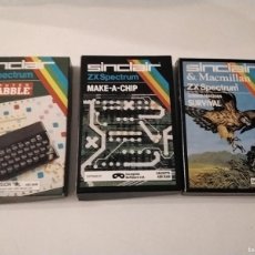 Videojuegos y Consolas: SINCLAIR - ZX SPECTRUM- MATE A CHIP -SURVIVAL-COMPUTER SCRABBLE- 48K RAM