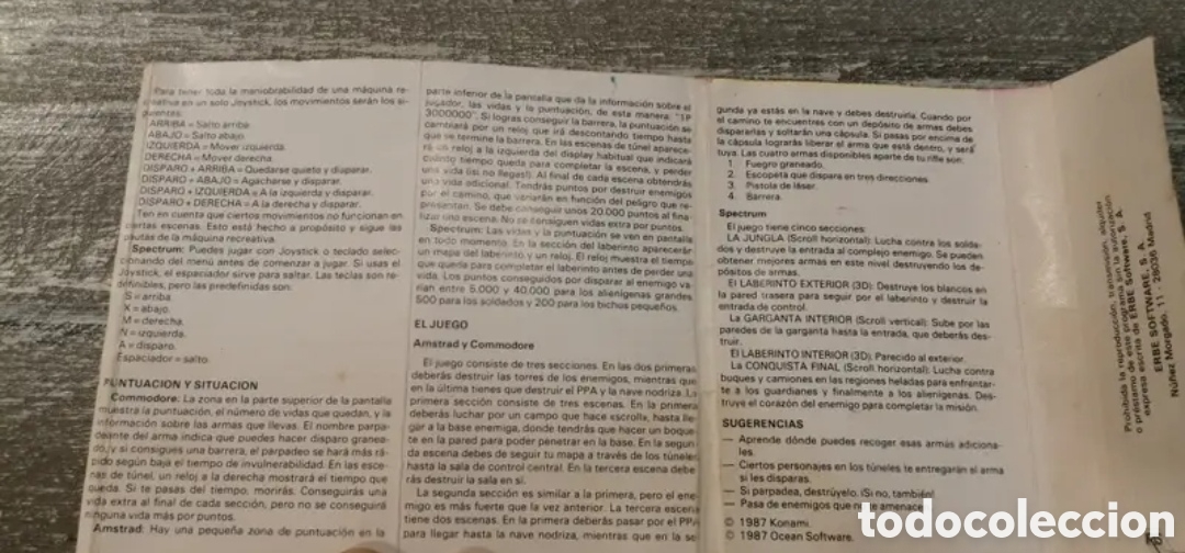 Videojuegos y consolas: Spectrum Cryzor Konami 1987 - Foto 8