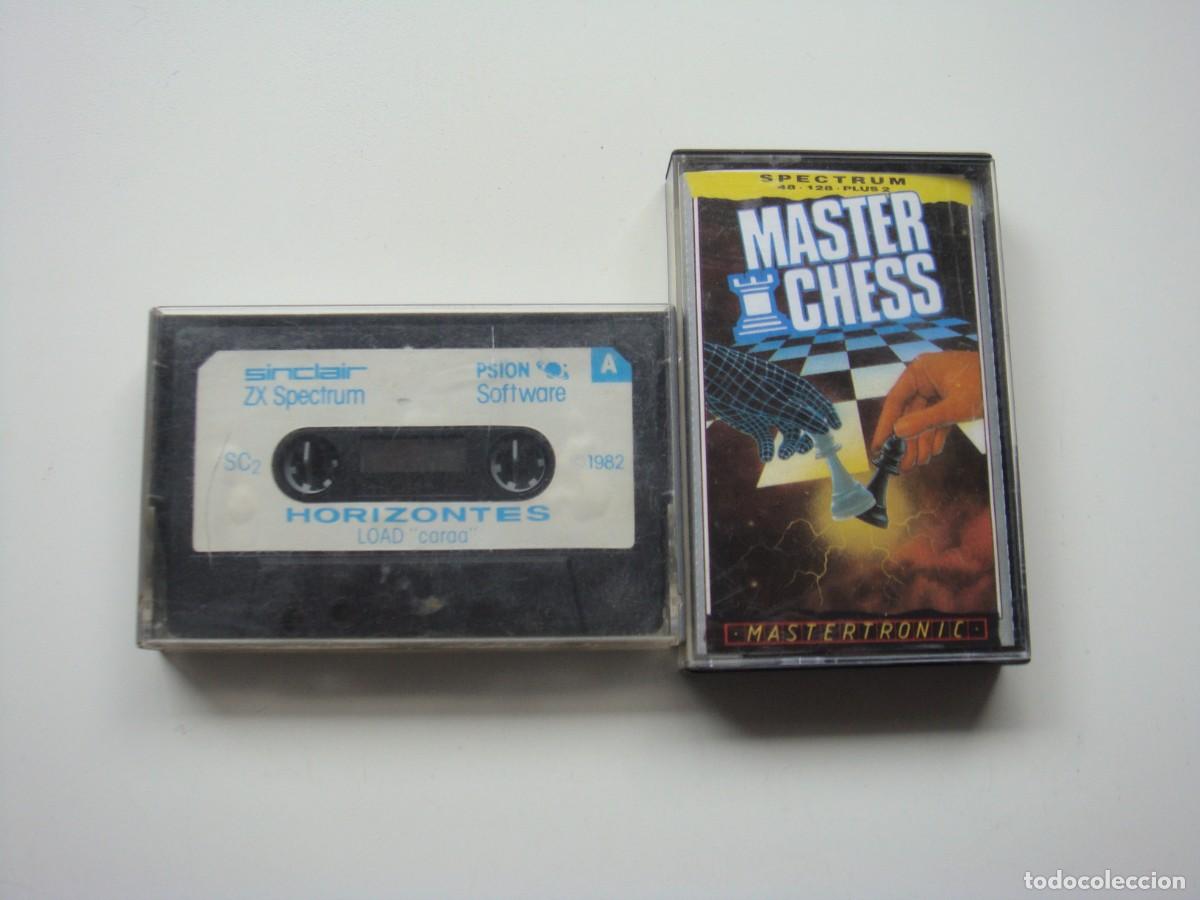 Videojuegos y consolas: 2 CASETES SPECTRUM MASTER CHESS - HORIZONTES - Foto 1