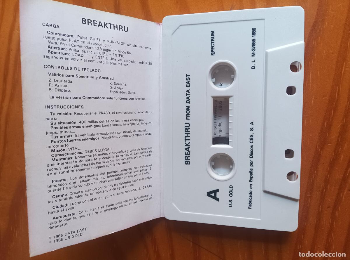 Videojuegos y consolas: BREAKTHRU, SPECTRUM. ERBE - Foto 2
