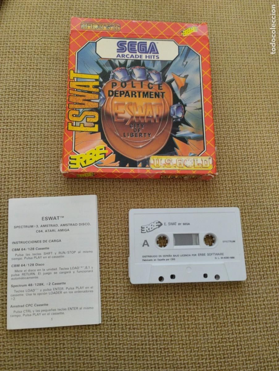 Videojuegos y consolas: Juego Spectrum Eswat - Foto 1