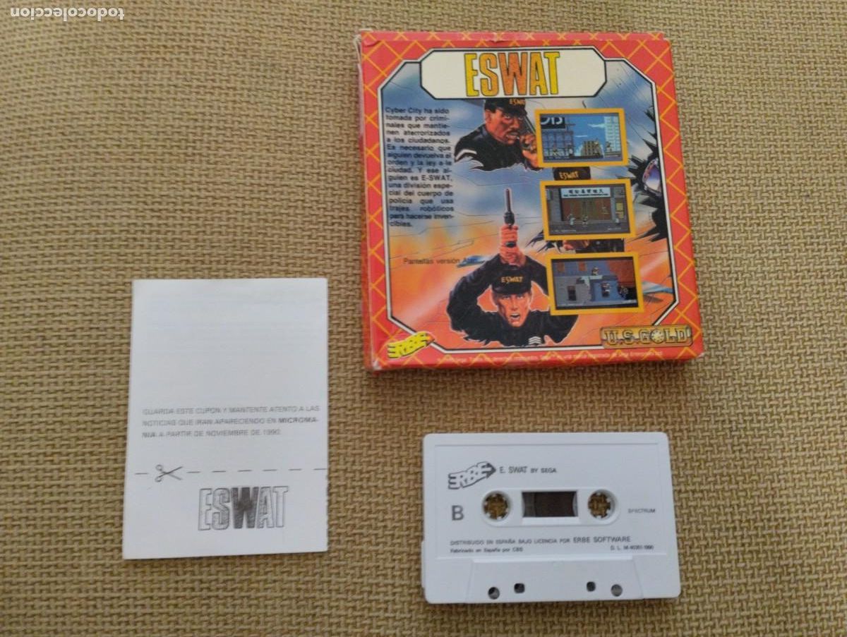 Videojuegos y consolas: Juego Spectrum Eswat - Foto 2