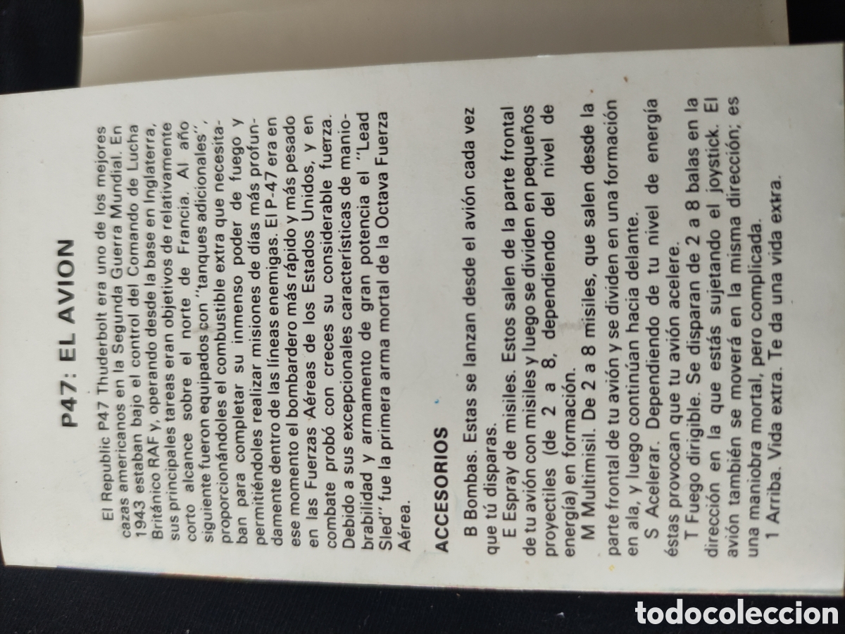 Videojuegos y consolas: SPECTRUM, P47 THUNDERBOLT - Foto 5