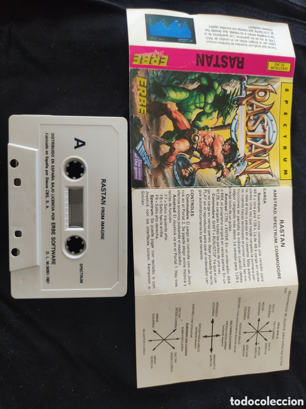 Videojuegos y consolas: SPECTRUM, RASTAN, juego - Foto 3