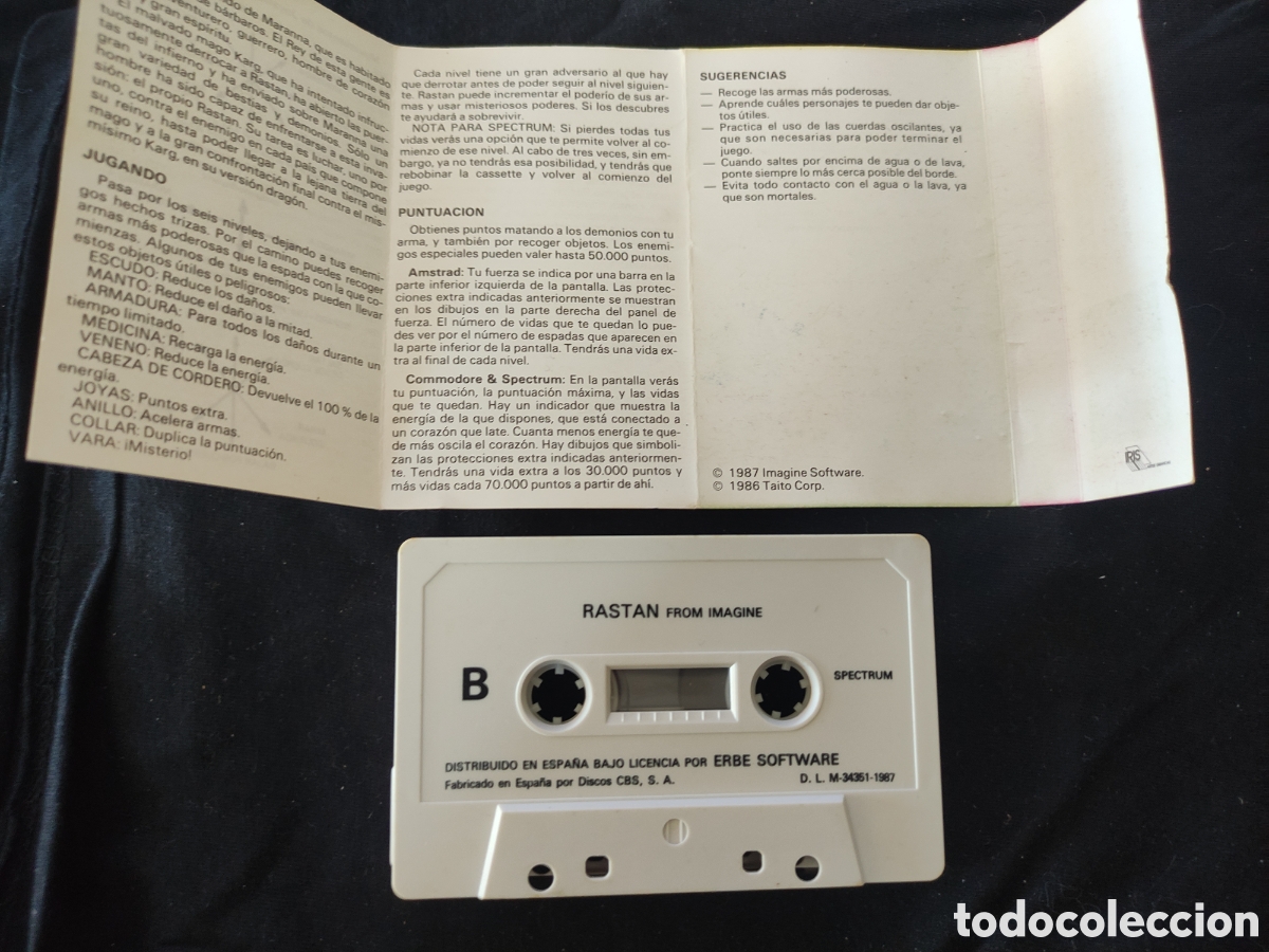 Videojuegos y consolas: SPECTRUM, RASTAN, juego - Foto 4