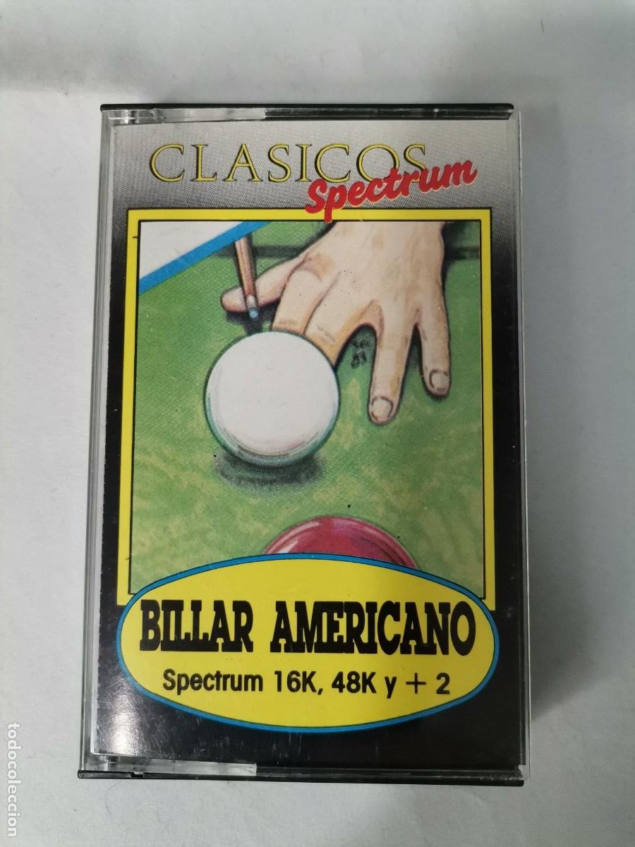 Videojuegos y consolas: Cinta consola Spectrum : Billar Americano de Microbyte - Foto 1