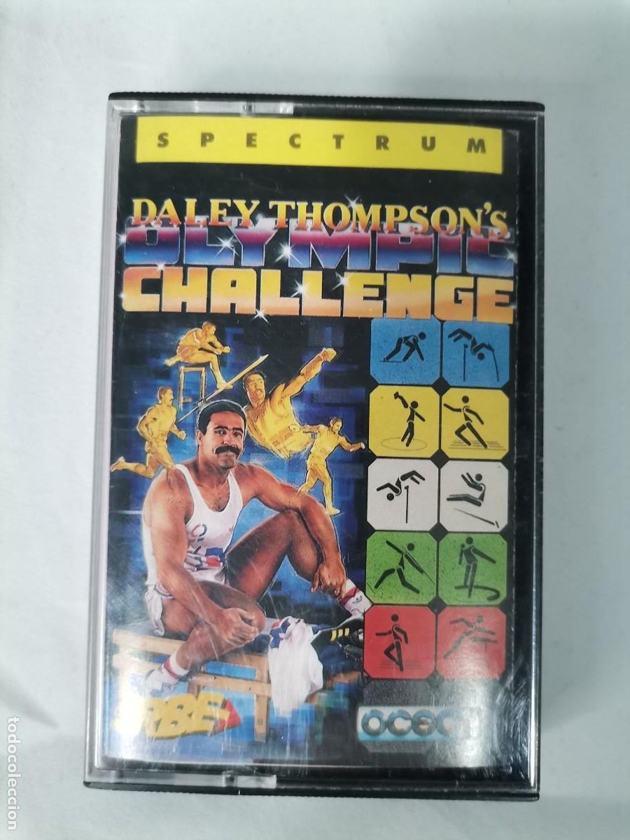 Videojuegos y consolas: Cinta consola Spectrum : Dailey Thompsons Olimpic Challenge - Foto 1