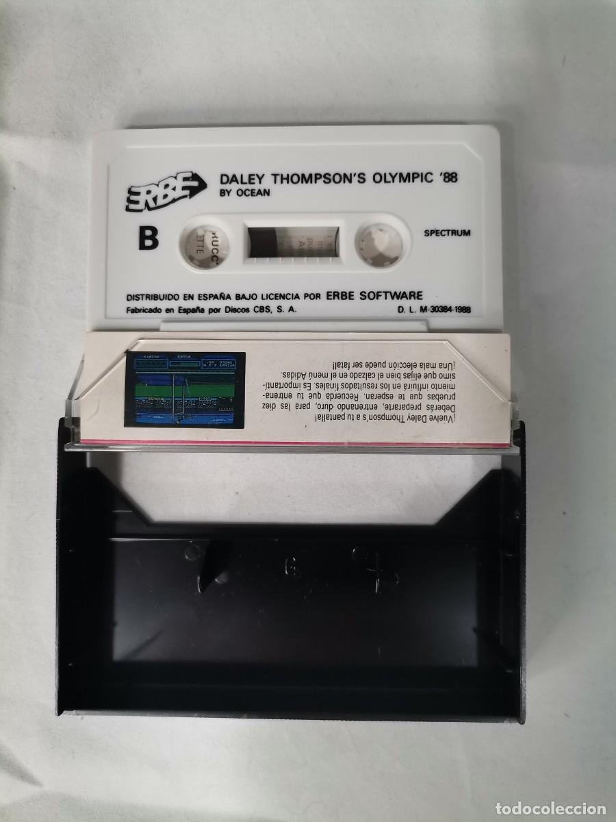 Videojuegos y consolas: Cinta consola Spectrum : Dailey Thompsons Olimpic Challenge - Foto 3