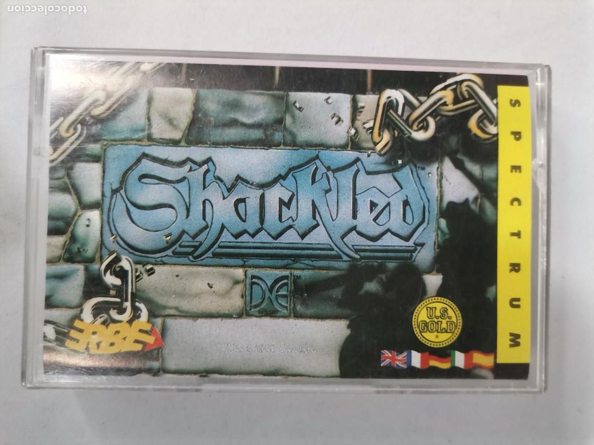Videojuegos y consolas: Cinta consola Spectrum : Shackled - Foto 1