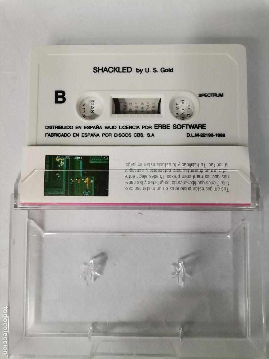 Videojuegos y consolas: Cinta consola Spectrum : Shackled - Foto 3