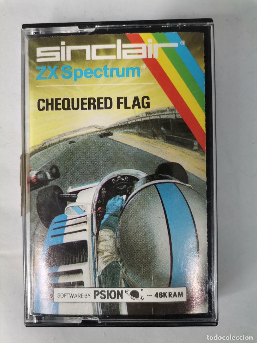 Videojuegos y consolas: Cinta Sinclair ZX Spectrum : CHEQUERED FLAG - Foto 1