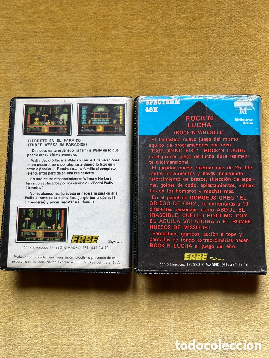 Videojuegos y consolas: Pack Spectrum Three Weeks/Rock&rsquo;N Lucha - Foto 2