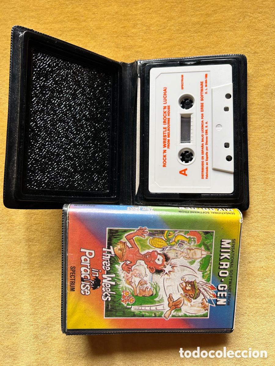 Videojuegos y consolas: Pack Spectrum Three Weeks/Rock&rsquo;N Lucha - Foto 3