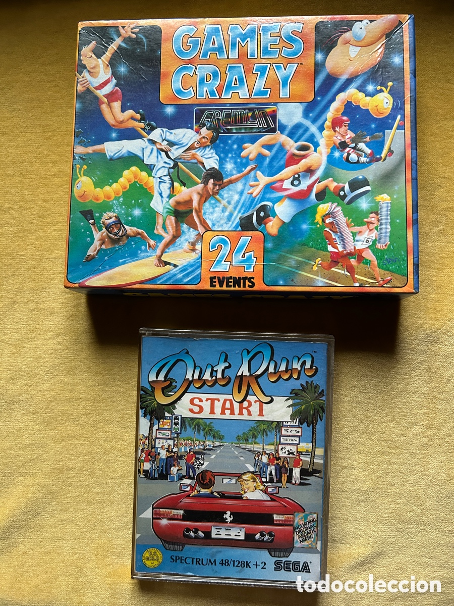 Videojuegos y consolas: Pack Spectrum Games Crazy/ Out Run - Foto 1