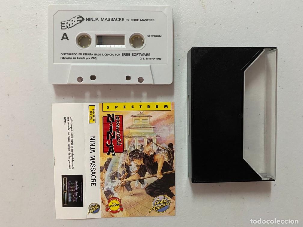 Videojuegos y consolas: NINJA MASSACRE de CODEMASTERS - VIDEOJUEGO SINCLAIR ZX SPECTRUM - Foto 2