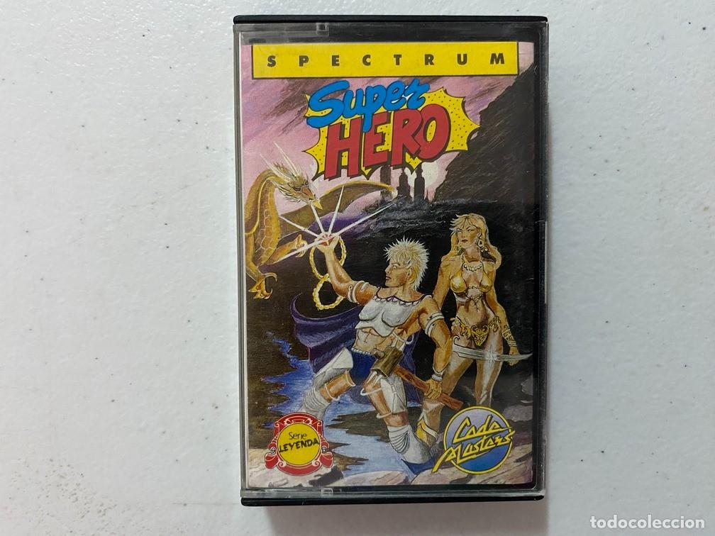 Videojuegos y consolas: SUPER HERO de CODEMASTERS - VIDEOJUEGO SINCLAIR ZX SPECTRUM - Foto 1