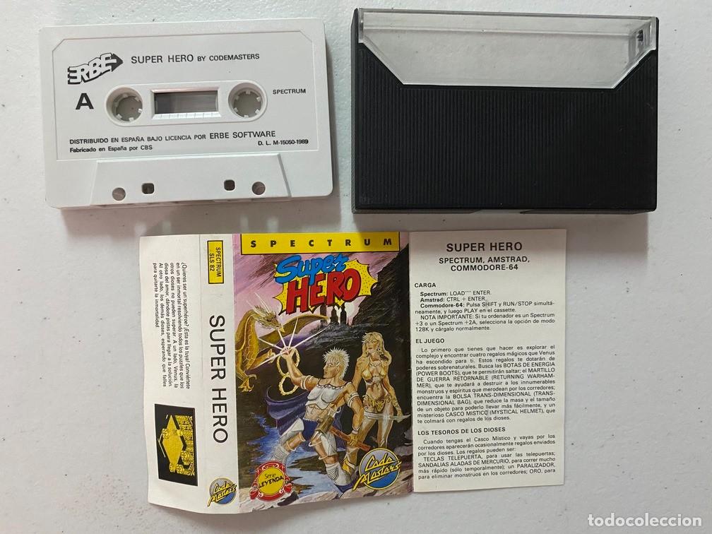 Videojuegos y consolas: SUPER HERO de CODEMASTERS - VIDEOJUEGO SINCLAIR ZX SPECTRUM - Foto 2