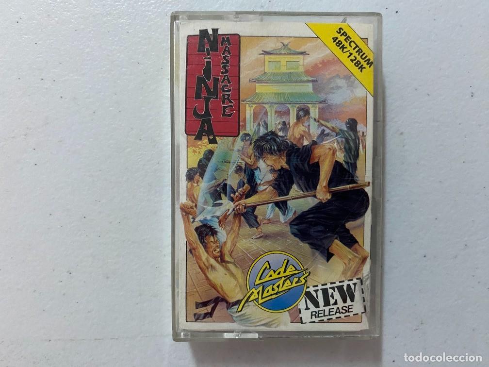 Videojuegos y consolas: NINJA MASSACRE SIMULATOR de CODEMASTERS - VIDEOJUEGO SINCLAIR ZX SPECTRUM - Foto 1