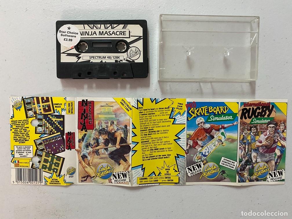 Videojuegos y consolas: NINJA MASSACRE SIMULATOR de CODEMASTERS - VIDEOJUEGO SINCLAIR ZX SPECTRUM - Foto 3