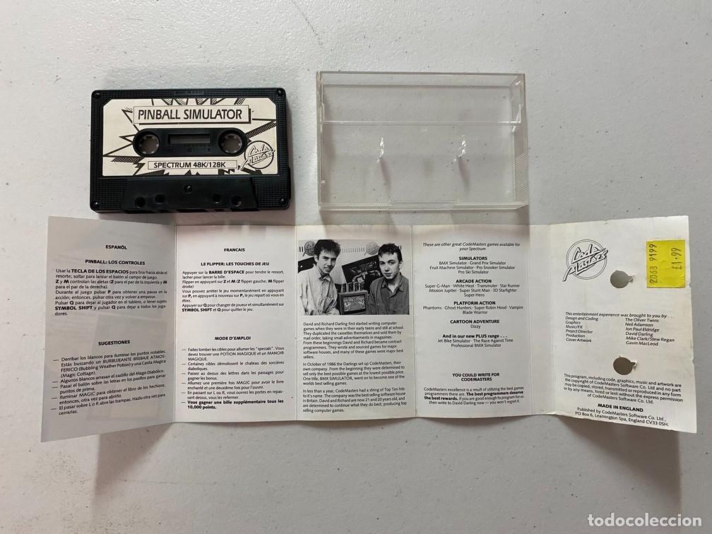 Videojuegos y consolas: ADVANCED PINBALL SIMULATOR de CODEMASTERS - VIDEOJUEGO SINCLAIR ZX SPECTRUM - Foto 4