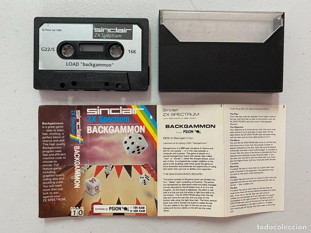 Videojuegos y consolas: BACKGAMMON - VIDEOJUEGO SINCLAIR ZX SPECTRUM - Foto 2