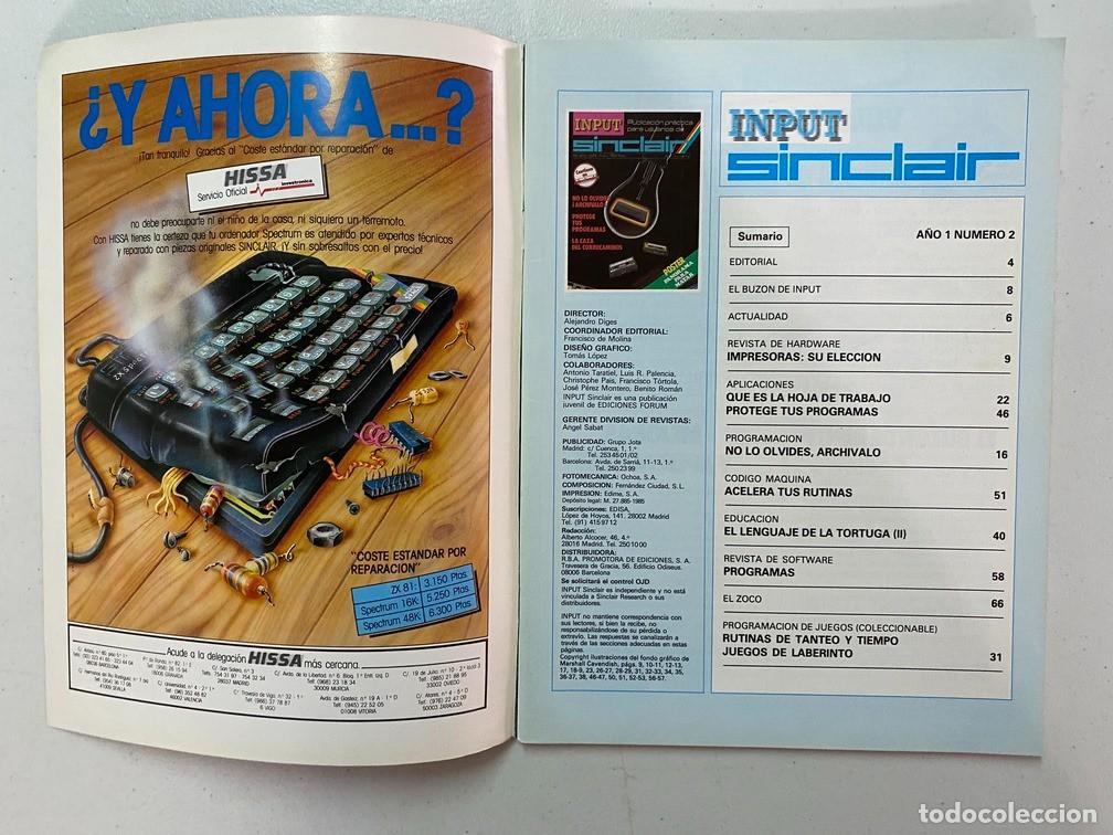 Videojuegos y consolas: INPUT SINCLAIR N&ordm; 2 - REVISTA DE SOFTWARE - HARDWARE SPECTRUM - Foto 4