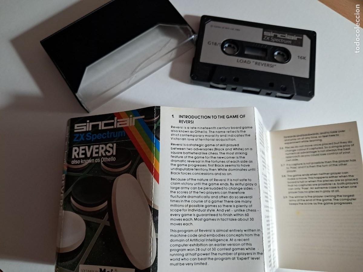 Videojuegos y consolas: Spectrum ZX REVERSI 1982 - Foto 2